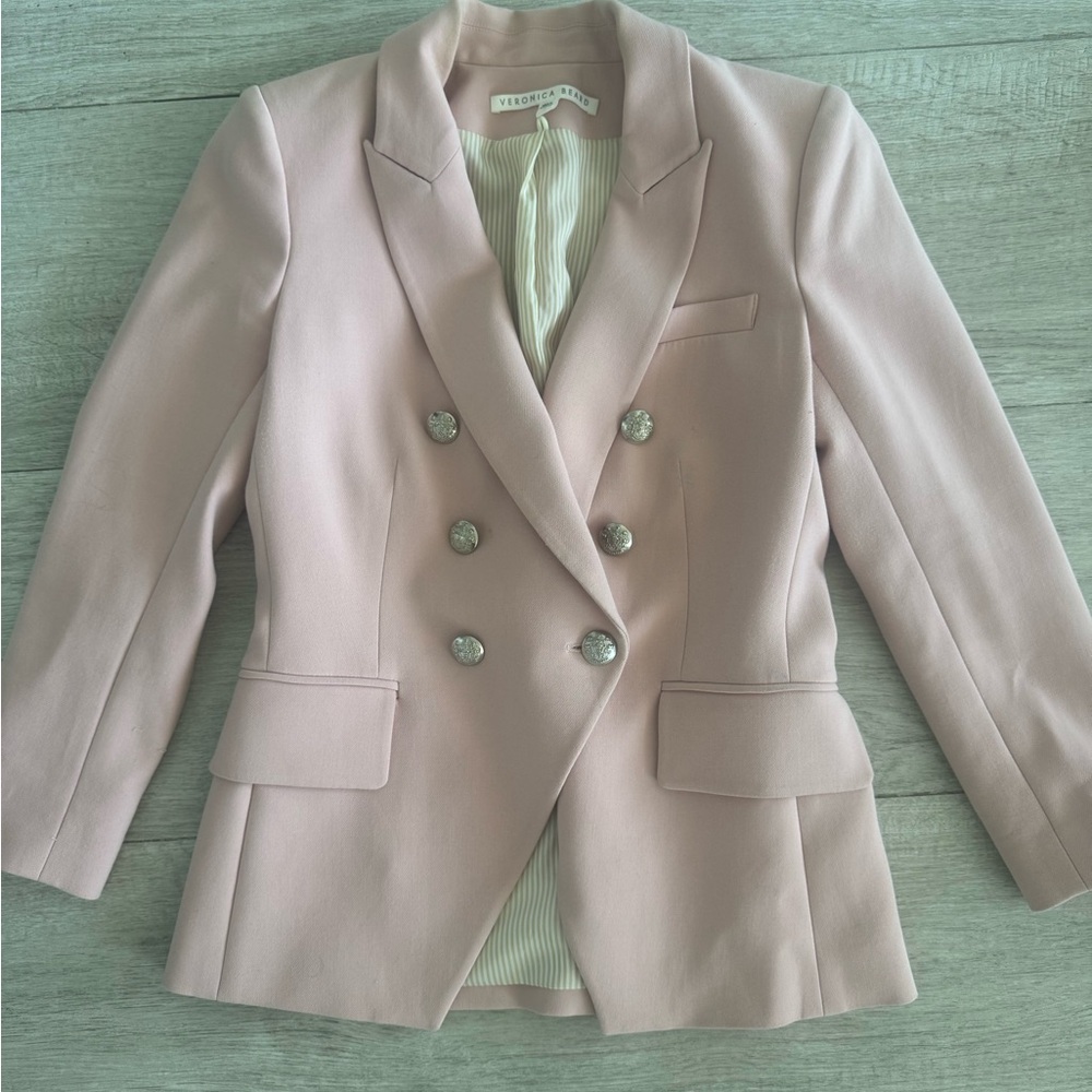 Veronica Beard Pink Miller Blazer